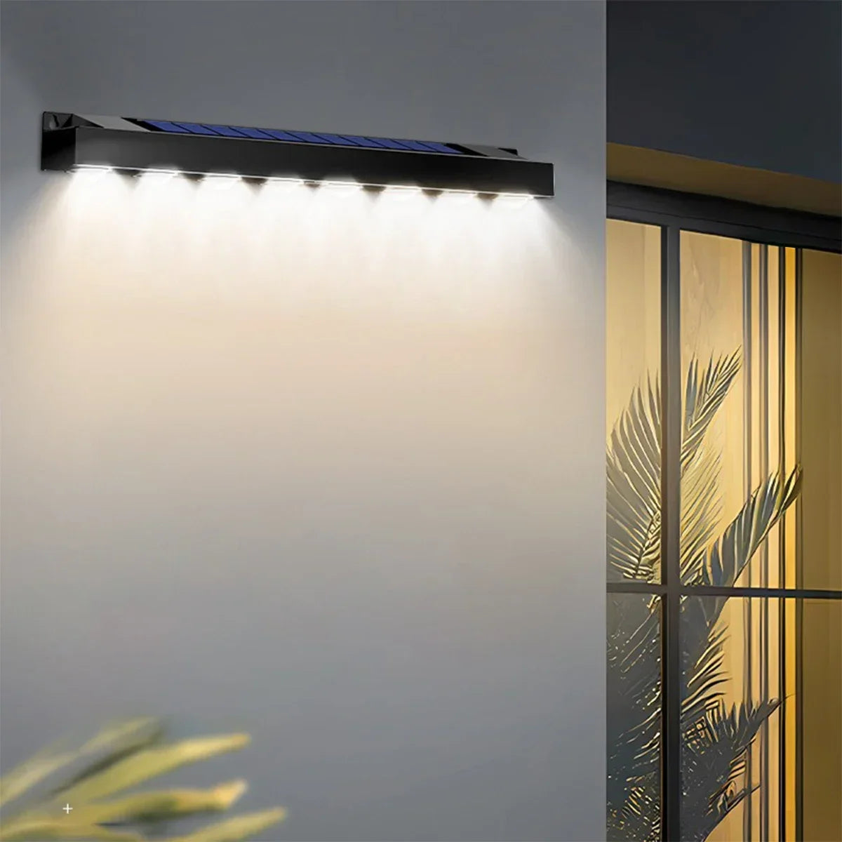 ELMAS Solar LED Wall Light for Outdoor Ambiance - Al Masam Stationery LLC