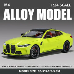 ELMAS BMW M4 Alloy 1:24 Scale Diecast Toy Car Gift - Al Masam Stationery LLC