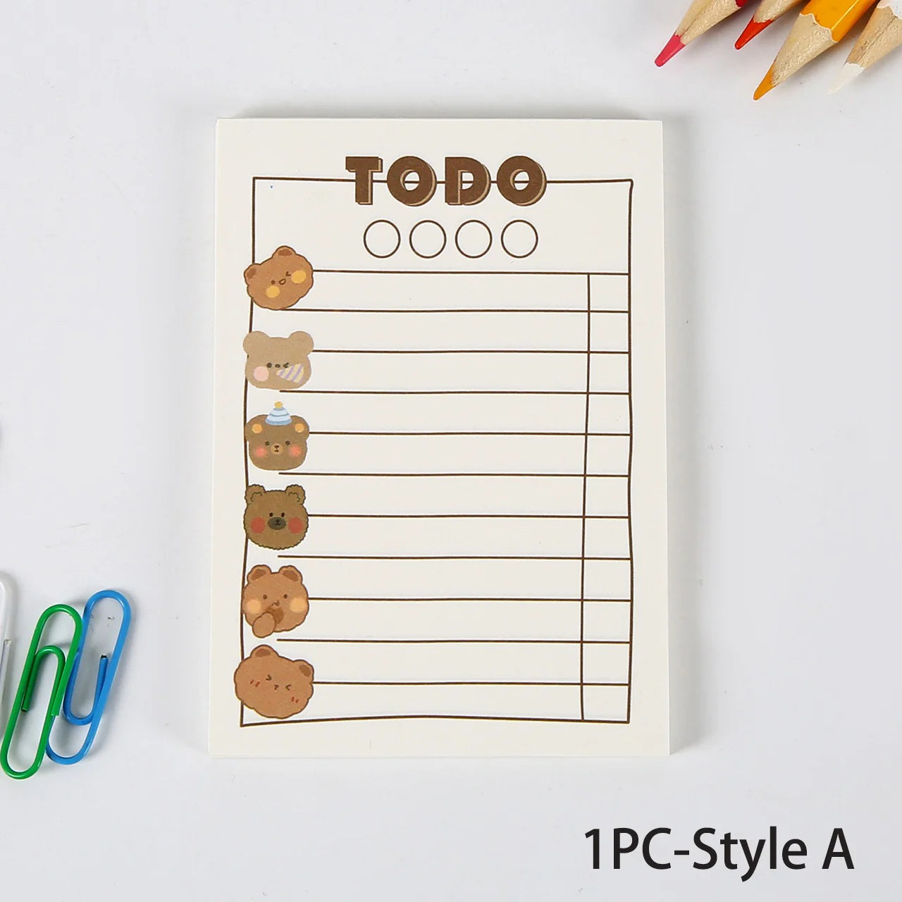 ELMAS Simple Memo Pad Tearable Kawaii Fruit Notes - Al Masam Stationery LLC