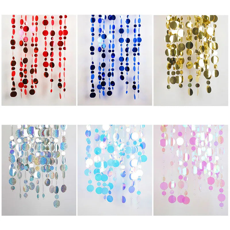 ELMAS Gold Sequins Party Glitter Curtain Backdrop 50/100 Pcs - Al Masam Stationery LLC