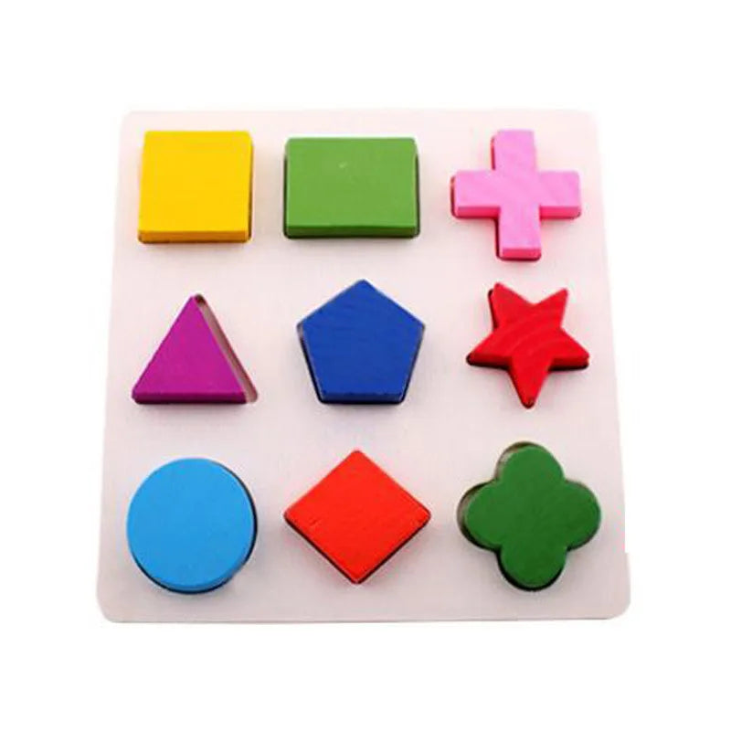 ELMAS Wooden Puzzle Montessori Toys for 1-3 Years Kids - Al Masam Stationery LLC