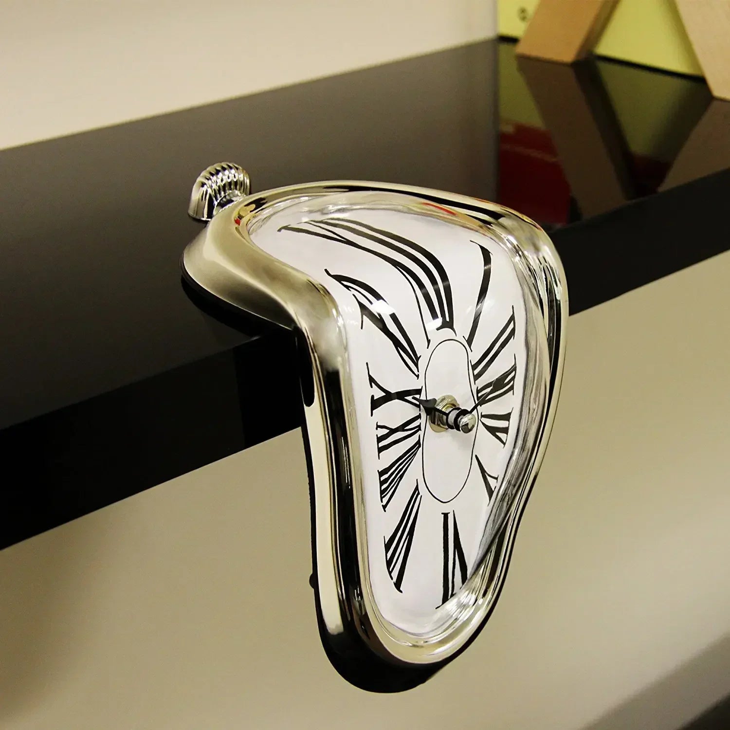 ELMAS Surreal Melting Wall Clock - Dali Inspired Decor - Al Masam Stationery LLC