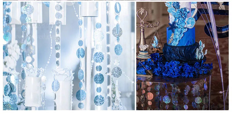 ELMAS Gold Sequins Party Glitter Curtain Backdrop 50/100 Pcs - Al Masam Stationery LLC