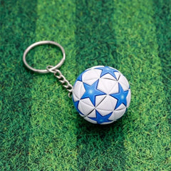 ELMAS Trendy Leather Football Keychain for Sports Lovers