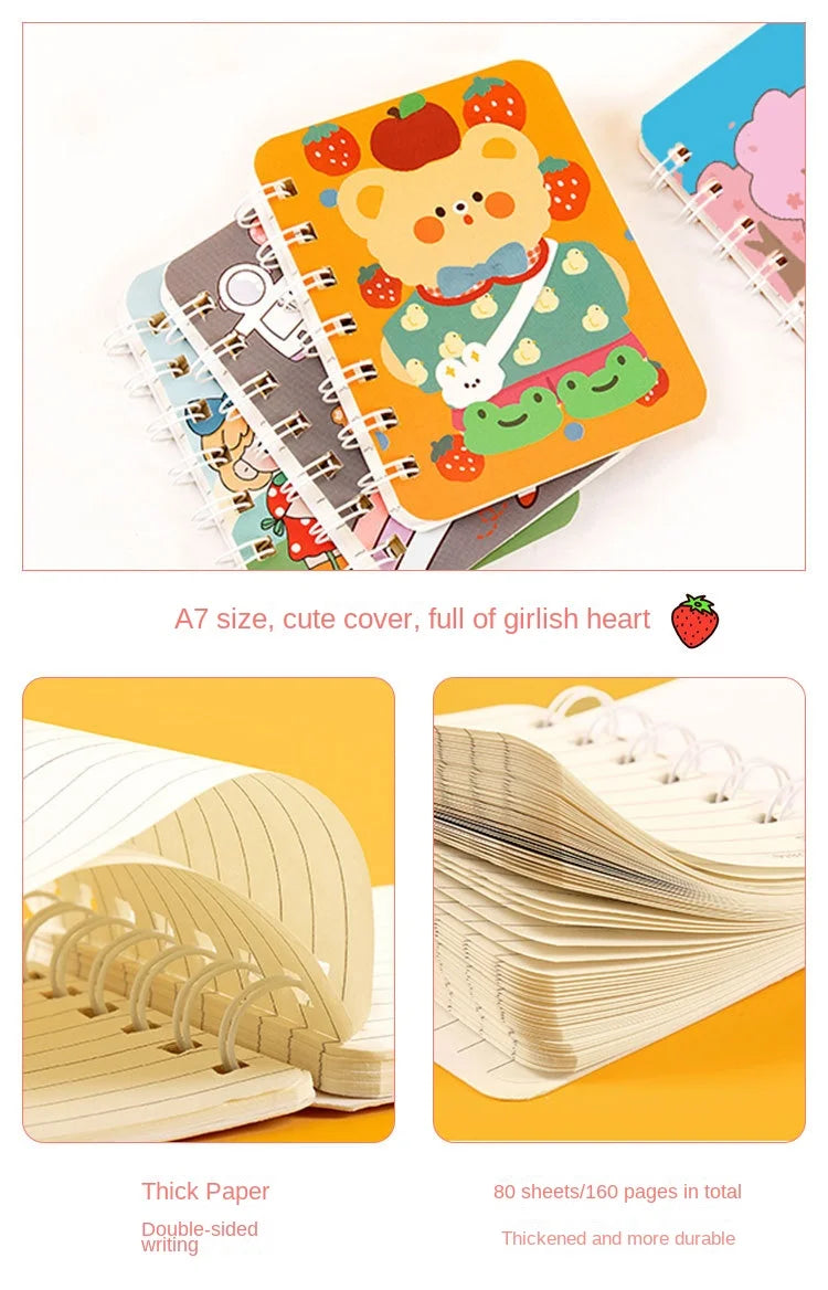 ELMAS Cartoon A7 Mini Notebook Diary for Students - Al Masam Stationery LLC