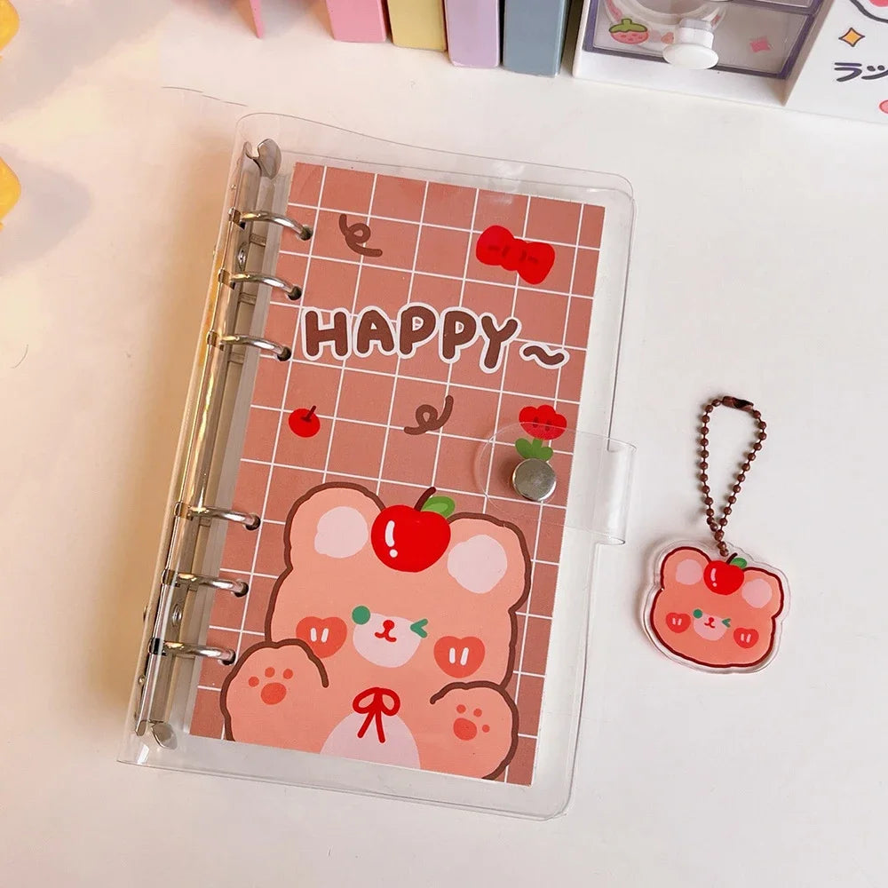 ELMAS Kawaii PVC Loose-leaf Notebook Cover DIY Journal - Al Masam Stationery LLC
