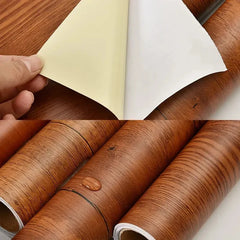 ELMAS Self-Adhesive PVC Wood Grain Wallpaper Decor - Al Masam Stationery LLC