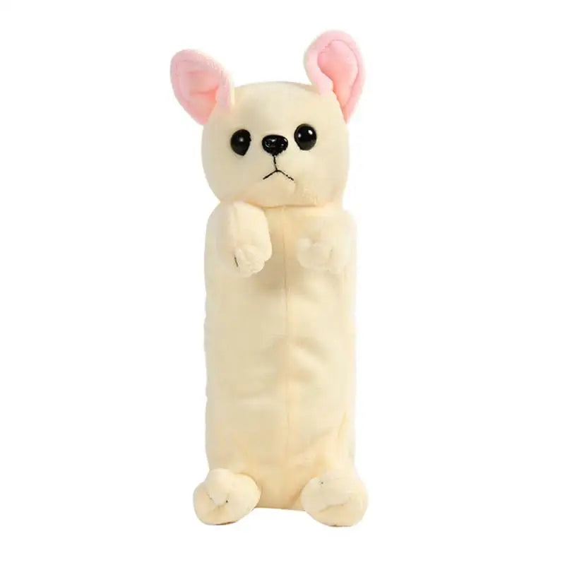 ELMAS Kawaii Plush Dog Pencil Case for School & Office - Al Masam Stationery LLC