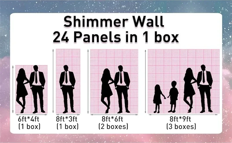 ELMAS 120*180cm Shimmer Sequin Panels For Events - Al Masam Stationery LLC