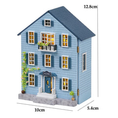 ELMAS Creative DIY Wooden Dollhouse for Kids’ Fun