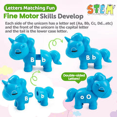 ELMAS Bilingual Dinosaur Alphabet Matching Toys