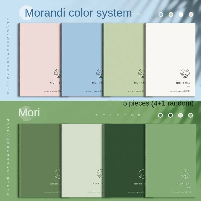 ELMAS 5pcs Mori Style A5 Notepad Retro Student Book - Al Masam Stationery LLC