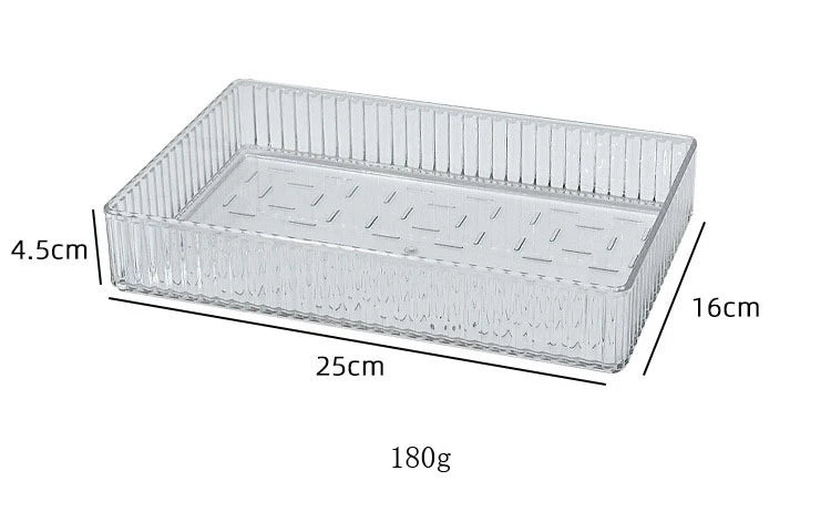 ELMAS 4/7PCS Acrylic Desk Drawer Organizers Set Clear - Al Masam Stationery LLC