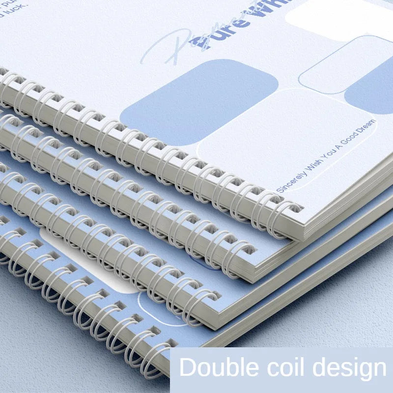 ELMAS A5 Coil Notebook Simple Blue Cute Notebook for Students - Al Masam Stationery LLC