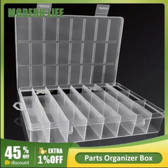 ELMAS Versatile 24 Compartment Organizer Storage Box