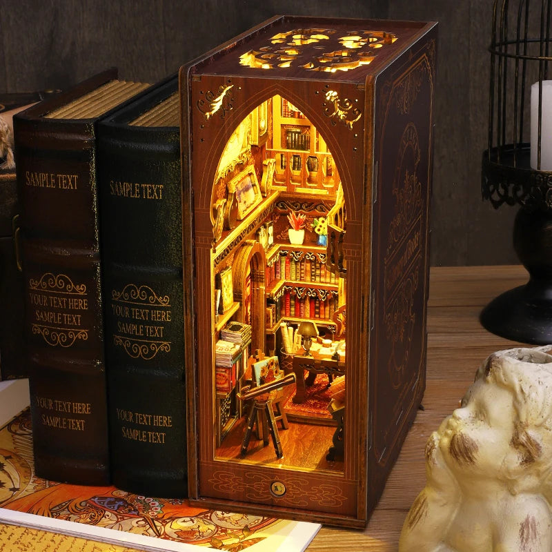 ELMAS Creative 3D Puzzle Dollhouse Bookshelf Set - Al Masam Stationery LLC