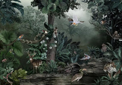 ELMAS Custom Southeast Asian Rainforest Mural Wallpaper - Al Masam Stationery LLC