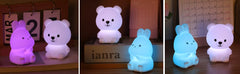 ELMAS Adorable Cat Night Light - 7-Color Touch Lamp