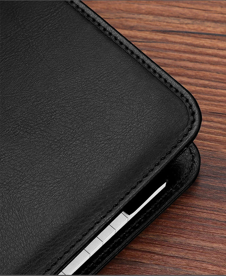 ELMAS Stylish Leather A4 Conference Portfolio Folder - Al Masam Stationery LLC