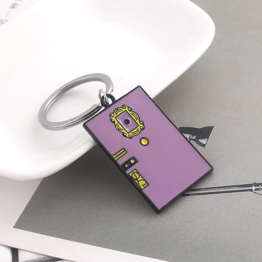 ELMAS Friends Monica's Door Keychain Central Perk Keyring - Al Masam Stationery LLC