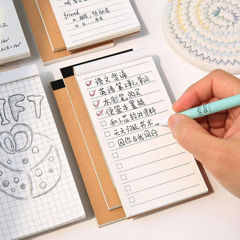 ELMAS Creative Kraft Paper 3PCs Tearable Notepad - Al Masam Stationery LLC