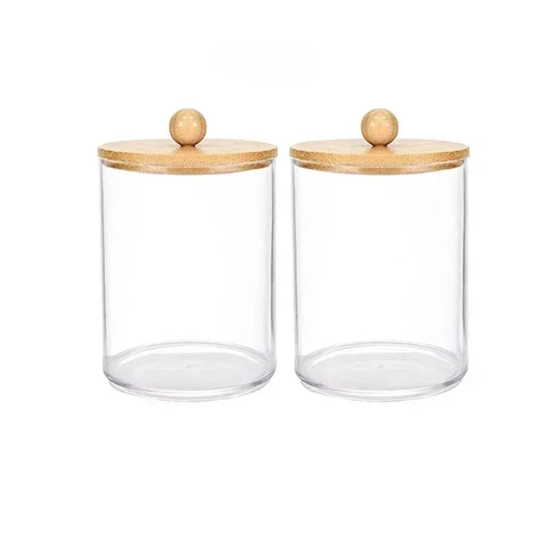 ELMAS Storage Organizer Holder Canister Jars for Cotton Rounds - Al Masam Stationery LLC
