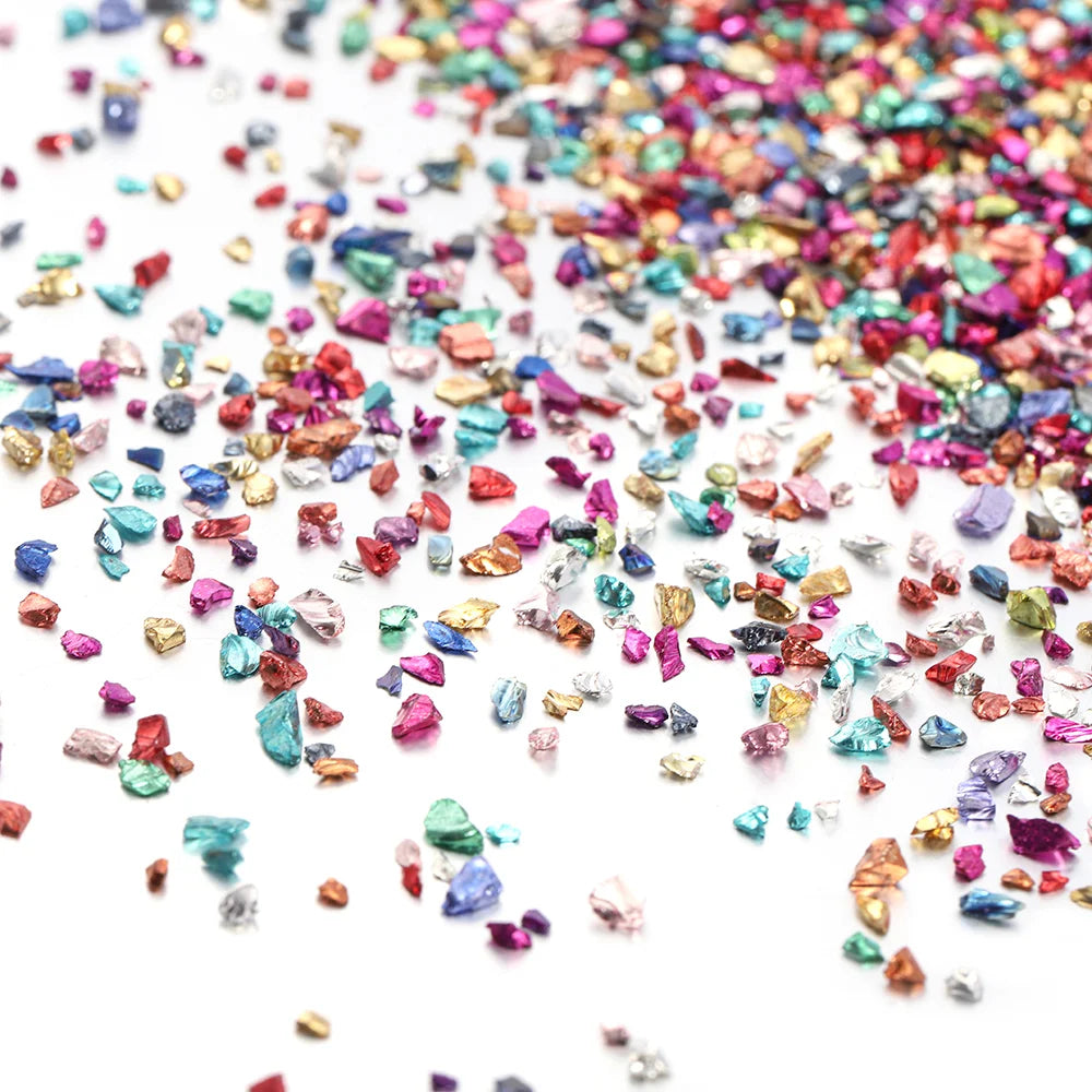 ELMAS Crushed Glass Stones for DIY Resin Crafts & Nail Art - Al Masam Stationery LLC