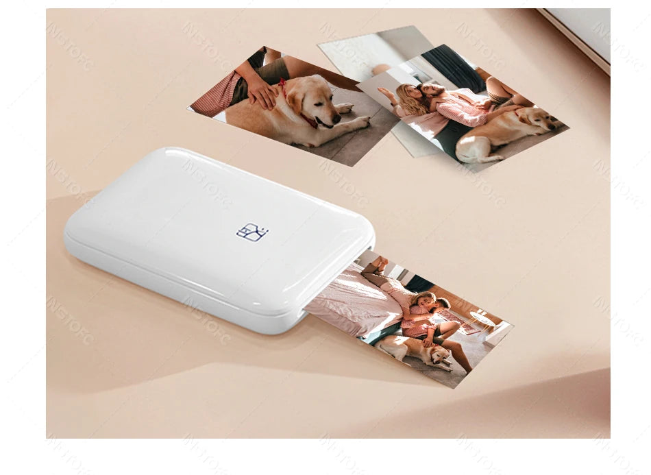 ELMAS Portable Bluetooth Mini Photo Printer for 2x3 Sticky Prints - Al Masam Stationery LLC
