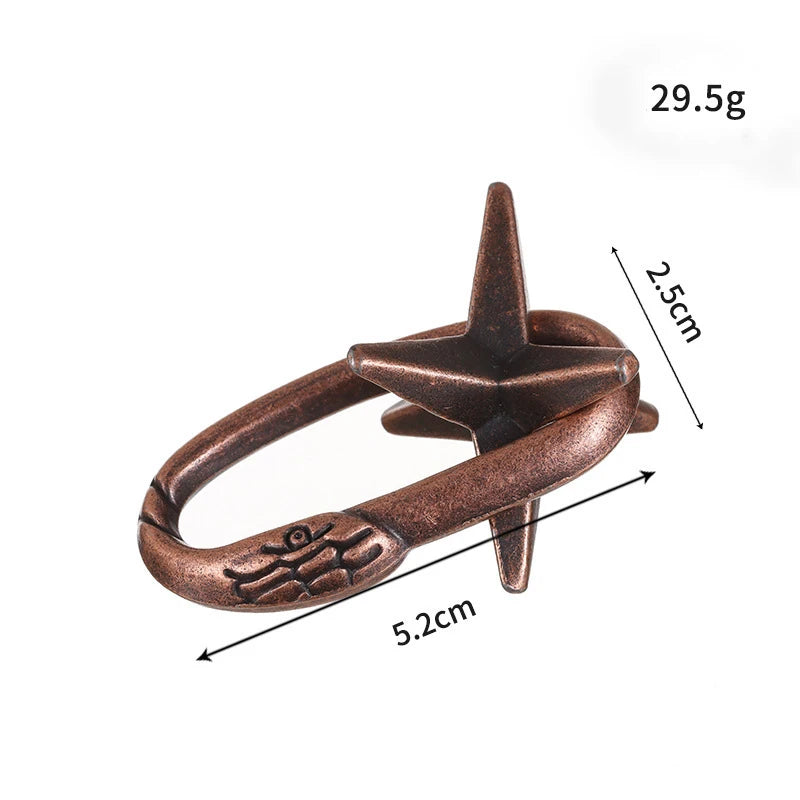 ELMAS Lock Puzzles Classic IQ Metal Brain Teaser Game - Al Masam Stationery LLC