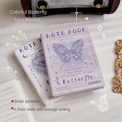 ELMAS High-Grade Butterfly A7 Portable Notebook for Students - Al Masam Stationery LLC