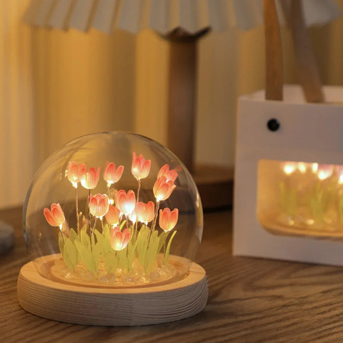 ELMAS LED DIY Mini Tulip Night Light Cute Home Decor - Al Masam Stationery LLC