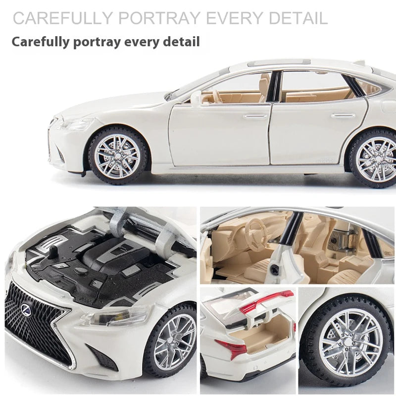 ELMAS 1:32 LEXUS LS500H Diecast Car Model with Sound & Light - Al Masam Stationery LLC