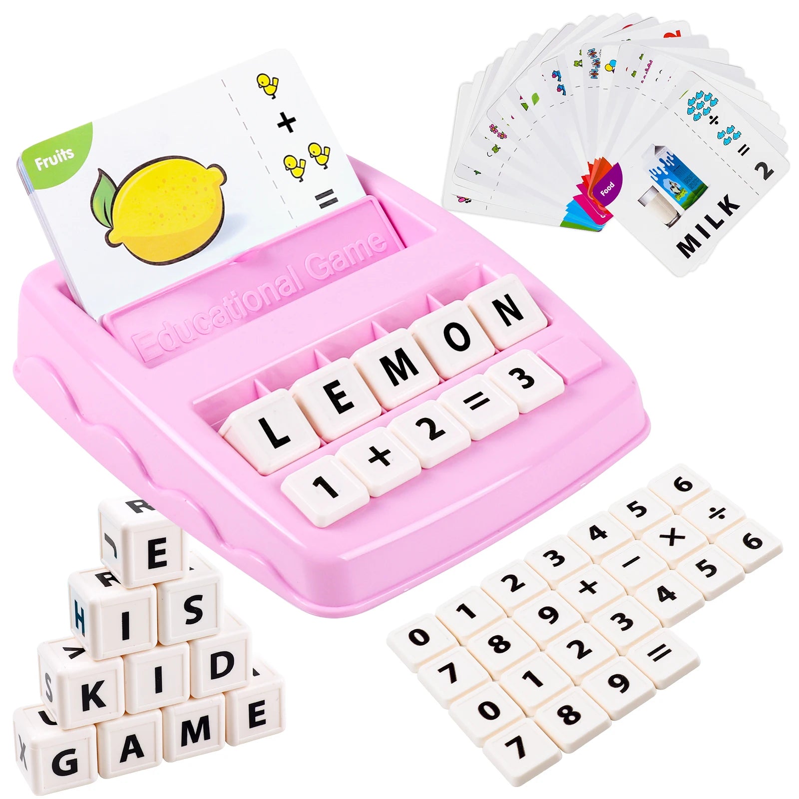 ELMAS 2 in 1 Learning Toy for Letter and Number Games - Al Masam Stationery LLC