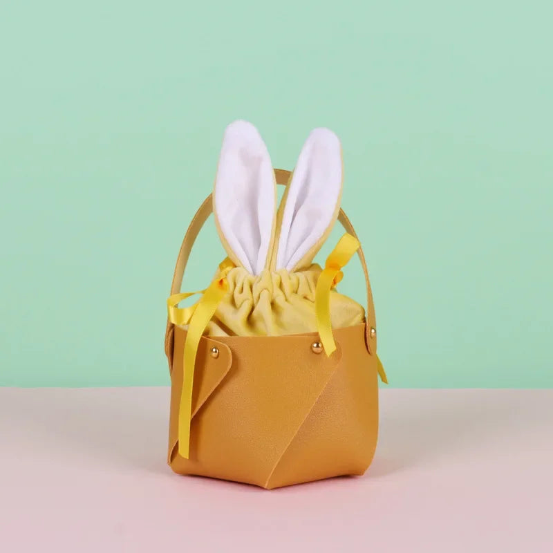 ELMAS Rabbit Leather Gift Bags For Easter Party Decor - Al Masam Stationery LLC
