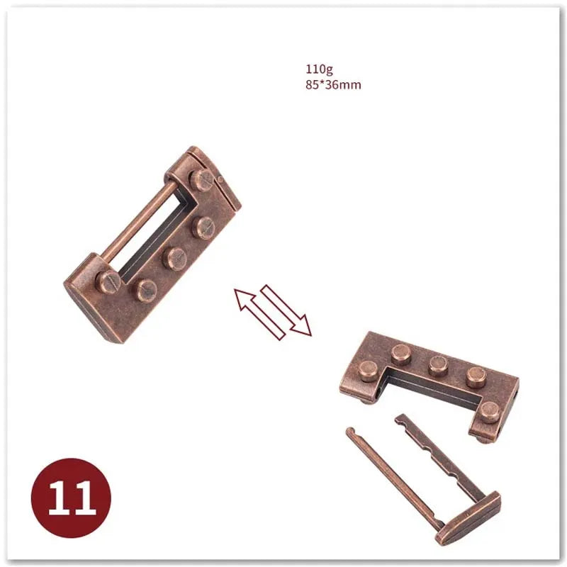 ELMAS Classic IQ Metal Brain Magic Puzzles Game Toys - Al Masam Stationery LLC