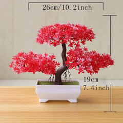 ELMAS Lifelike Artificial Bonsai Tree for Home & Garden Decor