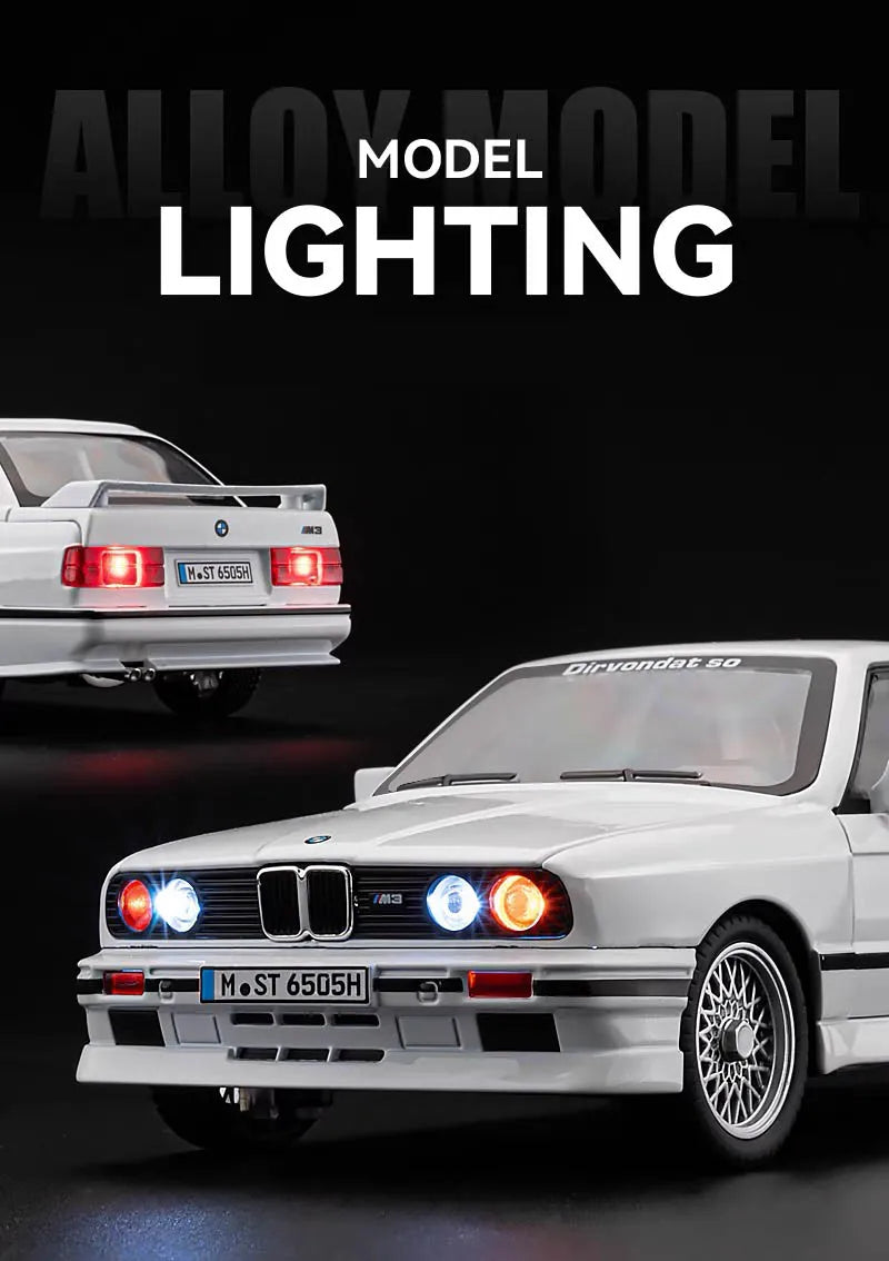 ELMAS 1:24 BMW M3 E30 IM Alloy Diecast Car Model Gift - Al Masam Stationery LLC