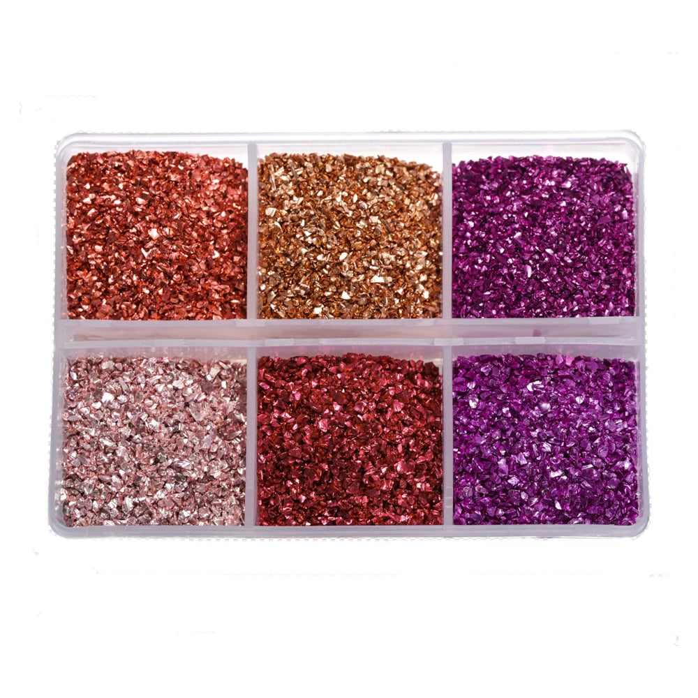 ELMAS Crushed Glass Stones for DIY Resin Crafts & Nail Art - Al Masam Stationery LLC