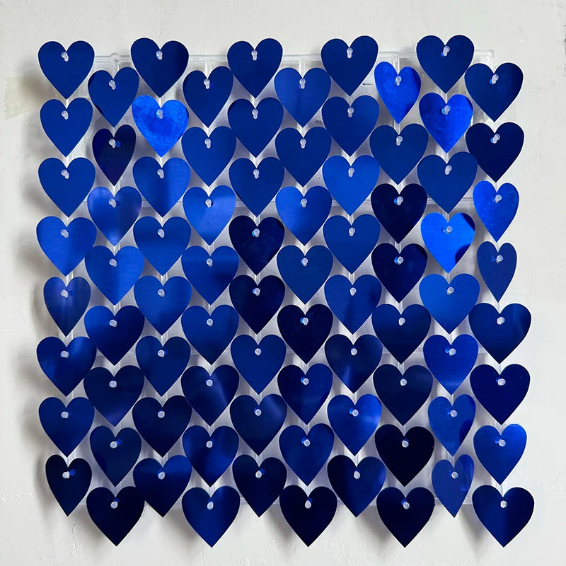 ELMAS Heart-Shaped Glitter Sequins Wall Panels 6/12/24Pc - Al Masam Stationery LLC
