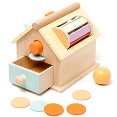 ELMAS Montessori Toys Wooden Object Permanence Box 5 in 1 - Al Masam Stationery LLC