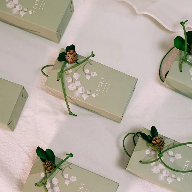 ELMAS Square Gift Bags With Flowers For Party Favors - Al Masam Stationery LLC