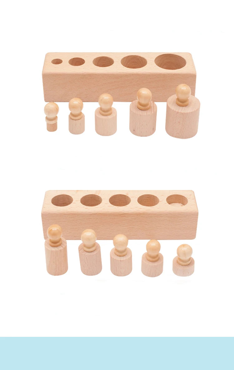 ELMAS Montessori Knobbed Cylinder Sensory Toys for Kids - Al Masam Stationery LLC