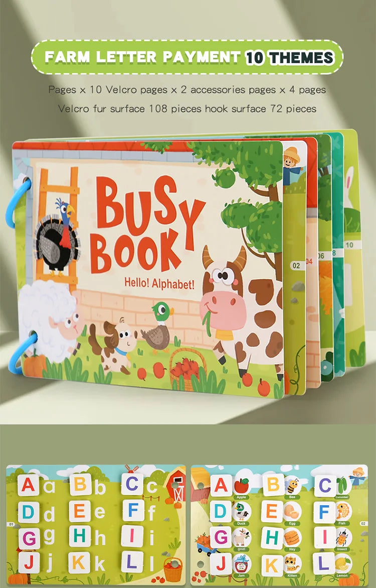 ELMAS - Montessori Baby Busy Book My First Quiet Book - Al Masam Stationery LLC