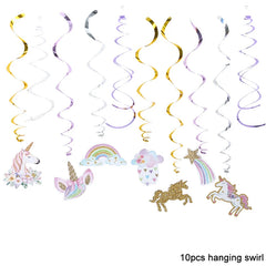 ELMAS Magical Unicorn Birthday Banner Garland Decor