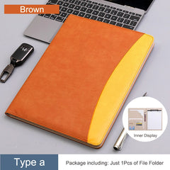 ELMAS Elegant A4 PU Leather Clipboard Folder for Office