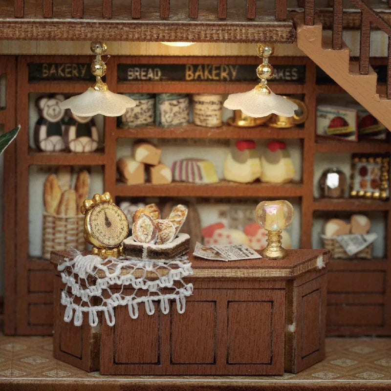 ELMAS Enchanting DIY Mini Dollhouse with LED Lights - Al Masam Stationery LLC