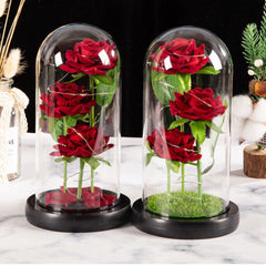 ELMAS Elegant LED Galaxy Rose Trio - Perfect Gift!