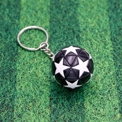 ELMAS Trendy Leather Football Keychain for Sports Lovers