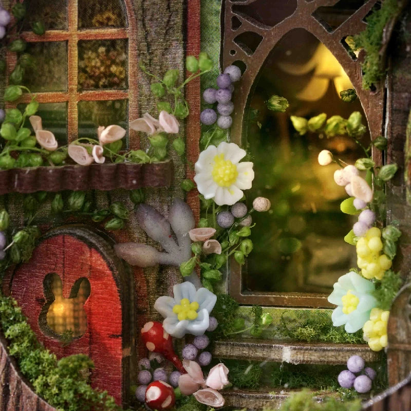 ELMAS Enchanting DIY Mini Dollhouse with LED Lights - Al Masam Stationery LLC