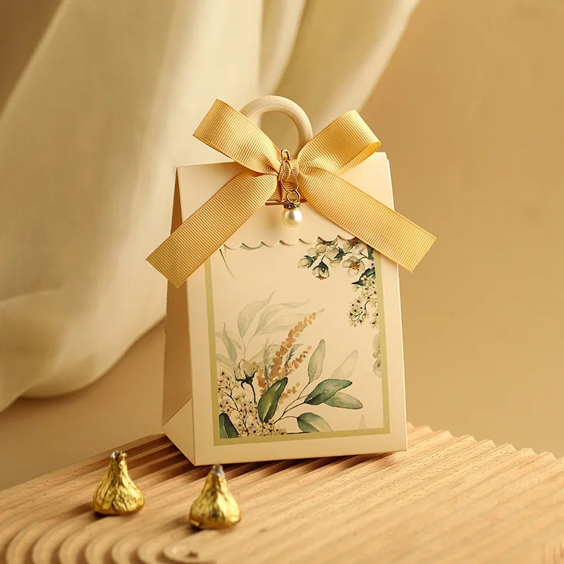 ELMAS 10/20/50Pcs Paper Wedding Gift Boxes With Ribbons - Al Masam Stationery LLC